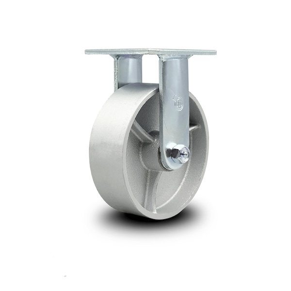 6 Inch Semi Steel Wheel Rigid Caster with Ball Bearing